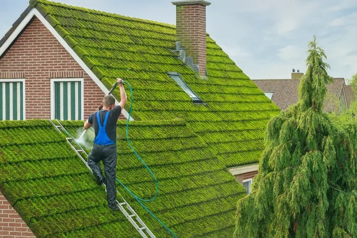 Rimozione del muschio dai tetti a Napoli 80100 e manutenzione delle grondaie
